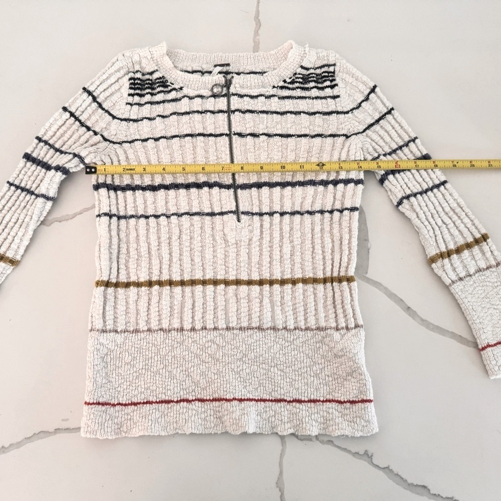 Small Free People Quarter Zip Sweater Top
